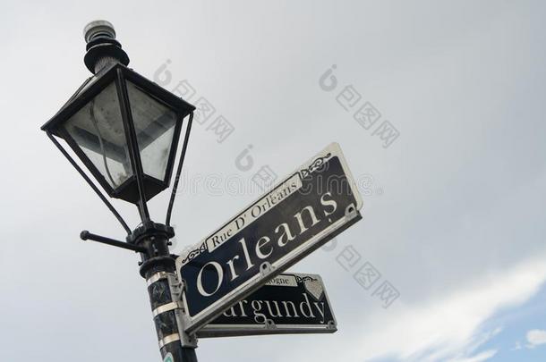 奥尔良大街著名的在商业区法国的四分之<strong>一路</strong>易斯安那