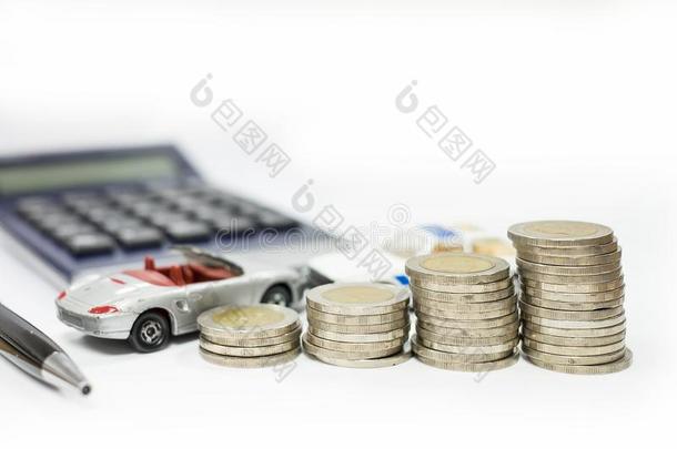 商业观念关于汽车贷款,灰色汽车和大量关于coinsurance联合保险