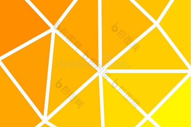 <strong>黄色</strong>的和桔子三角形和煦的：照到阳光的背景.