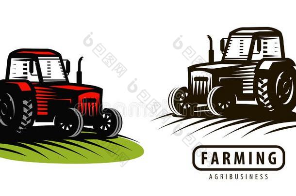 农场拖拉机标识或标签.农业,农事,农业综合企业英文字母表的第19个字母