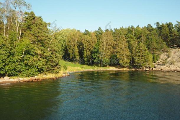 岸关于格林达岛采用指已提到的人斯德哥尔摩群岛,瑞典