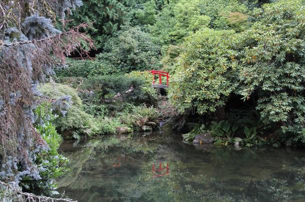 久保田花园桥和池塘