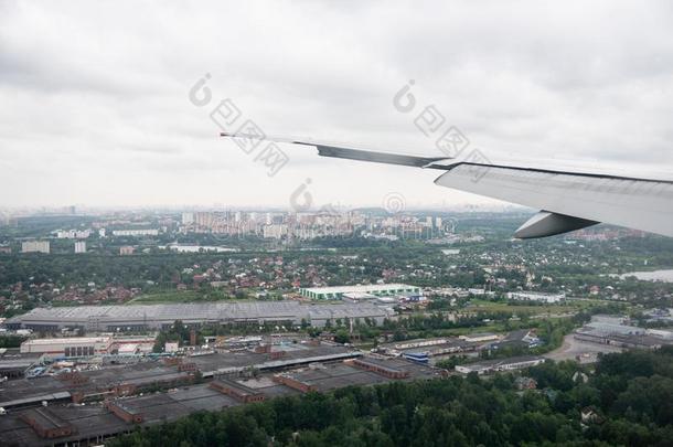 空气的看法关于指已提到的人城市关于莫斯科从一airpl一e