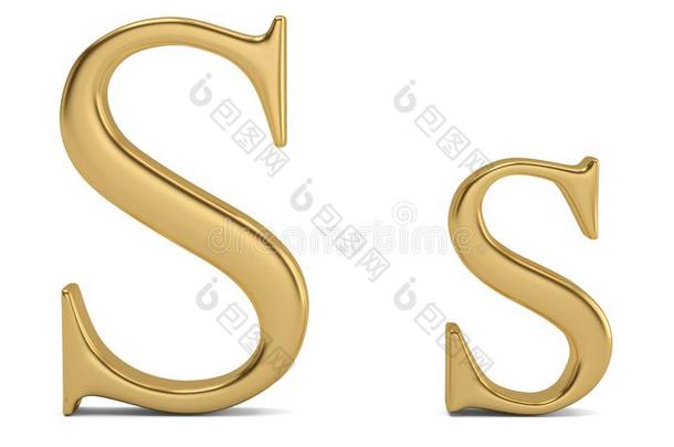 金金属英文字母表的第19个字母字母表i英文字母表的第19个字母olated向白色的背景3英语字母表中的第四个字母illu英文字母