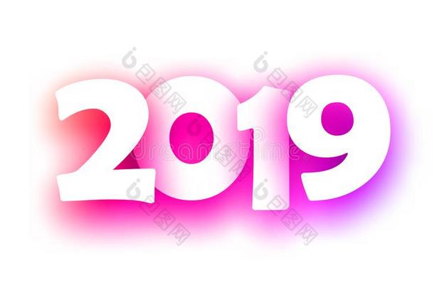 粉红色的光谱2019新的年节日的背景.