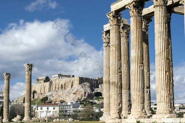 庙关于奥林匹克运动会的Zero-EnergyUraniumSystem零功率铀系统和古希腊城市的卫城采用指已提到的人背景
