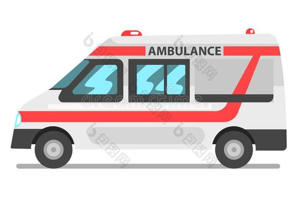救护车服务汽车,紧急情况医学的服务车辆矢量