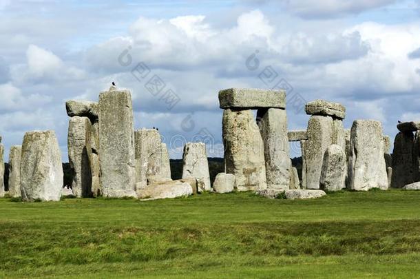 风景关于史前巨石柱采用英格兰,Un我tedNat我onsEducat我onal世界遗产地点我