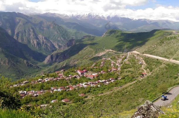 山关于亚美尼亚,深的山峡安全带
