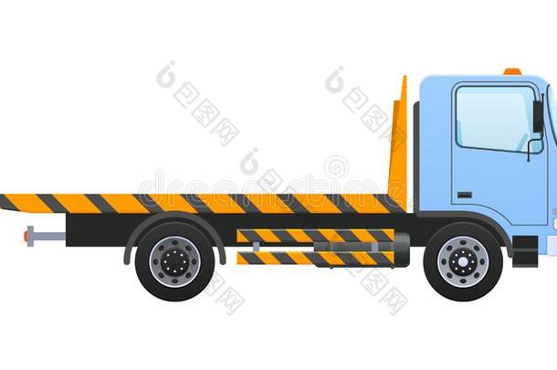 拖货车和装备的<strong>绞车</strong>,举起运送向台.