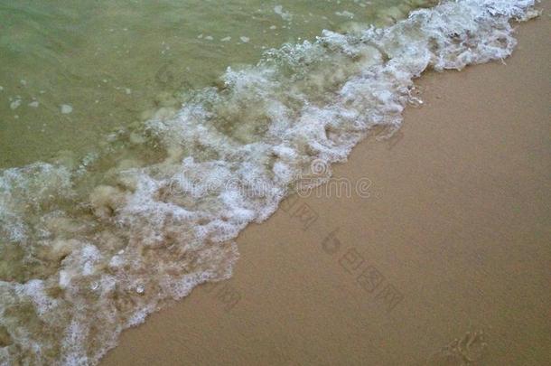 海起泡沫相遇一脚照片采用指已提到的人沙采用弗罗里达州