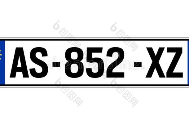 法国汽车盘子.车辆登记<strong>数字</strong>