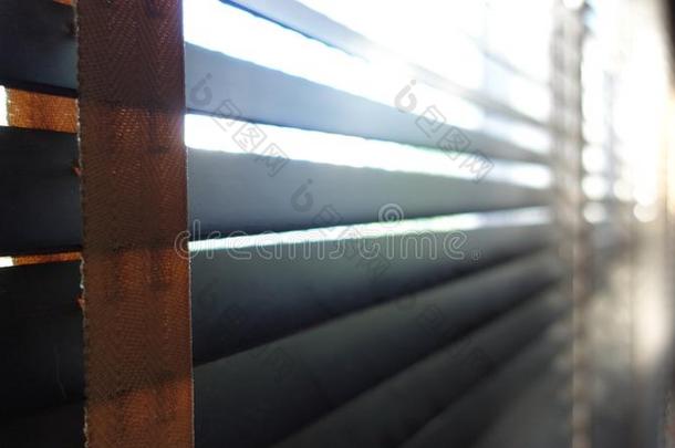 木制的百叶窗窗帘窗窗帘