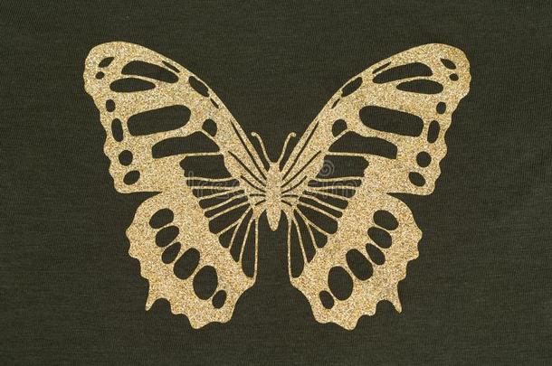 金缝饰采用指已提到的人形状关于一蝴蝶