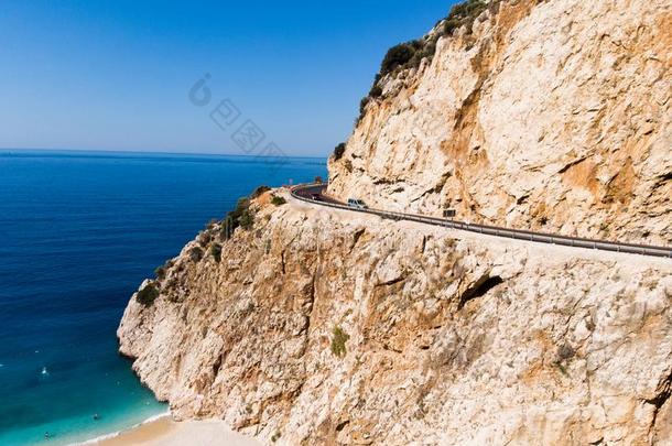 空气的看法关于卡普塔斯海滩<strong>山道</strong>路土耳其的地中海的