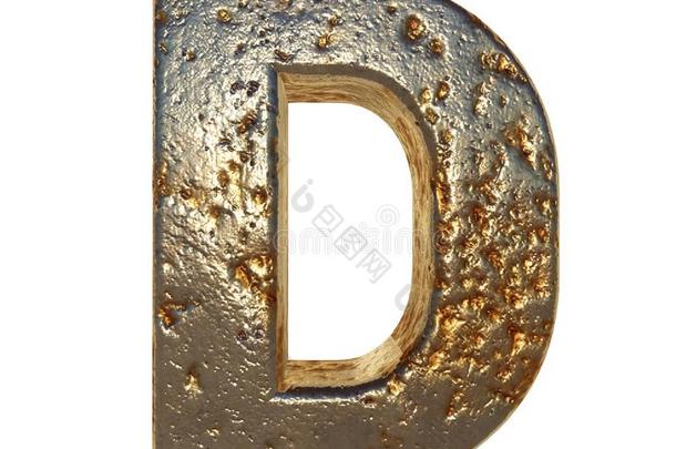 生锈金属信英语字母表中的第四个字母