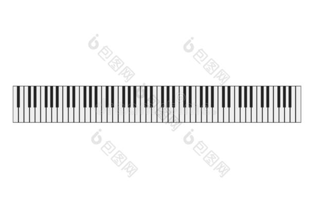 钢琴<strong>键盘</strong>仪器背景