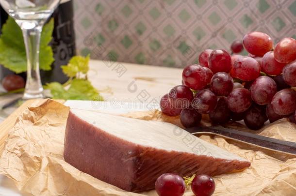 传统的西班牙的奶酪,老鼠葡萄酒奶酪从山羊奶wickets三柱门