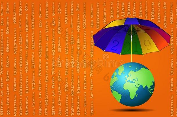`2019`雨伞为指已提到的人地球
