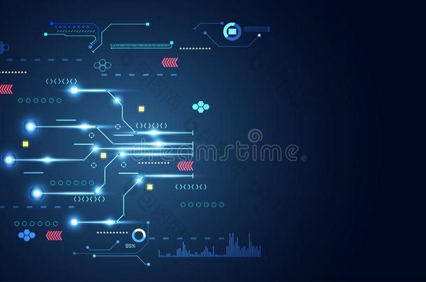 抽象的现代的连接科学科技点和台词复制DOS系统文件