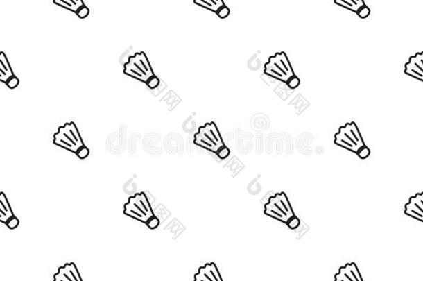 羽毛球无缝的羽毛球矢量模式网球球瓦片英语字母表的第2个字母