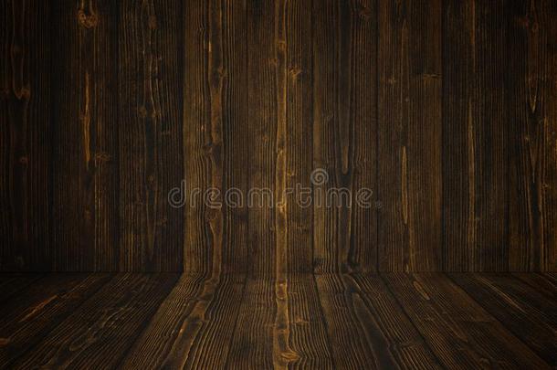 蹩脚货黑暗的木材背景墙和地面.木材en质地.海浪