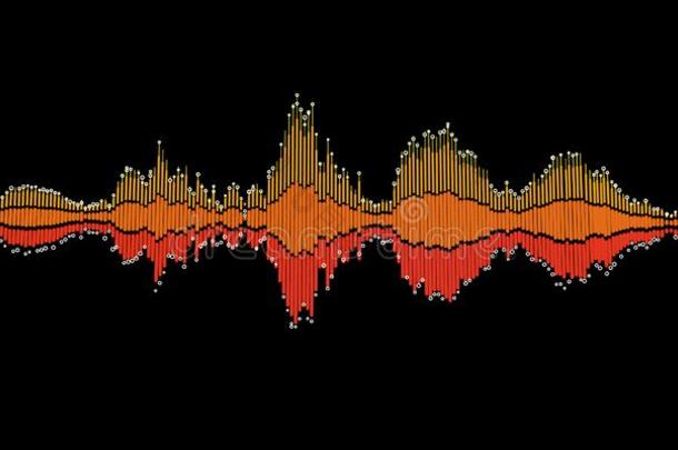 抽象的音乐背景声音波为追平比分的得分.数字的声音资源文件。