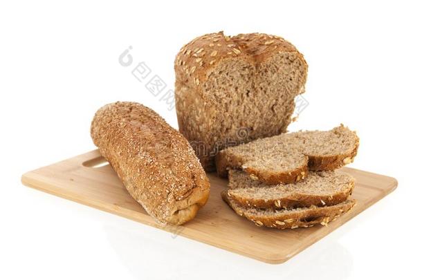 含多种谷物的面包向板