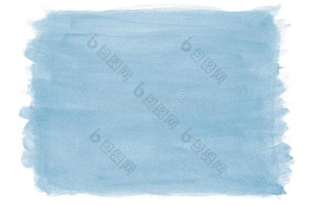 手-描画的蓝色水彩质地背景