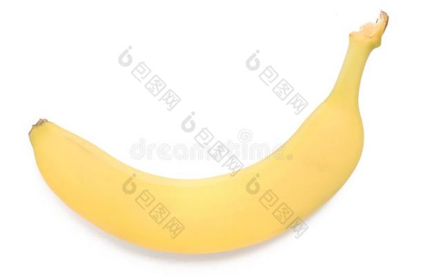 香蕉.成熟的香蕉向白色的背景