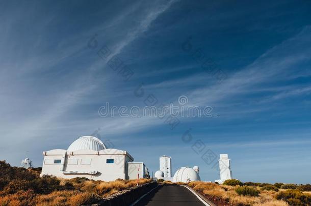 泰德天文台天文学的望远镜采用特内里费岛