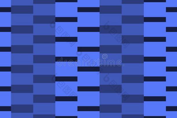 无缝的模式关于长方形关于不同的大小,采用蓝色颜色