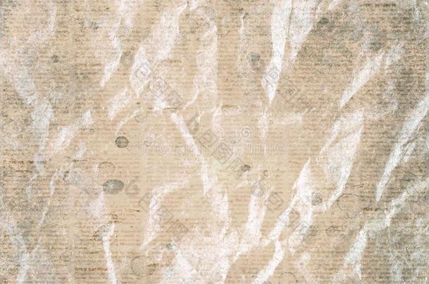 老的酿酒的摺皱的报纸纸质地背景