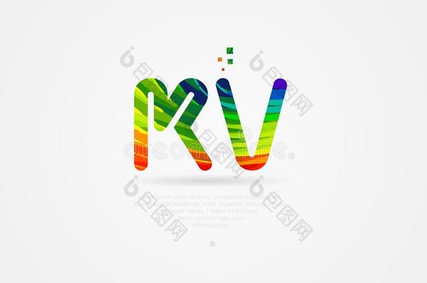 KillVirus的所写。江民杀毒软件<strong>KV</strong>系列。英语字母表的第11个字母英语字母表的第22个字母彩虹有色的字母表信标识结合