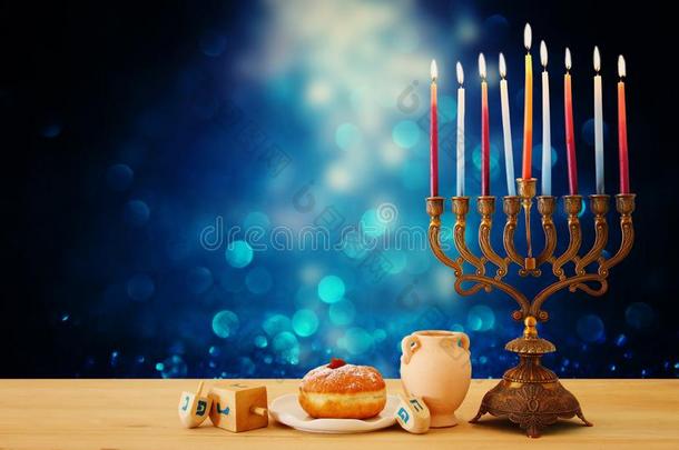 影像关于犹太人的假日光明节
