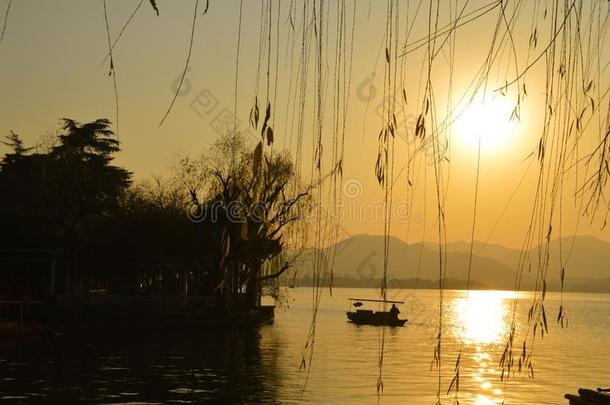 杭州西湖风景优美的风景