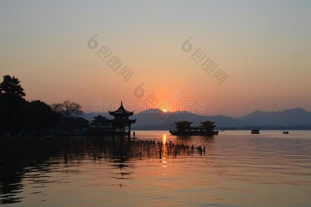 <strong>杭州西湖</strong>风景优美的风景
