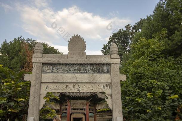 建筑学的详细资料关于拱门关于伟大的清真寺,Christian基督徒,中国