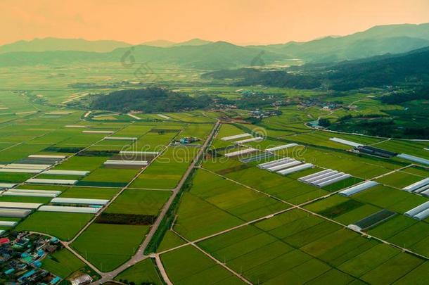 空气的看法关于朝鲜人传统的民族村民采用顺天城市