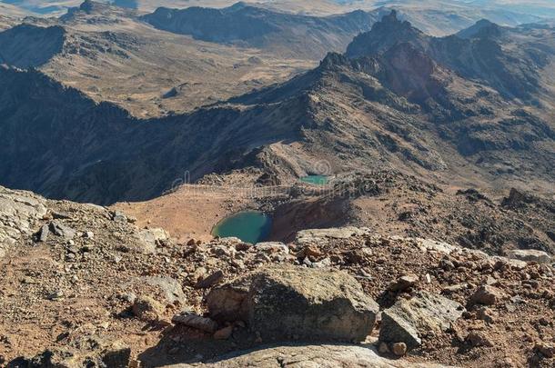 火山的山风景,登上肯尼亚国家的公园,肯尼亚