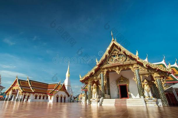 泰国或高棉的佛教寺或僧院谈话茶密友,Sakonnakorn,泰国