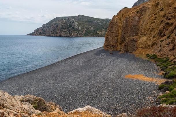 玛夫拉Volia海滩,希俄斯岛,希腊