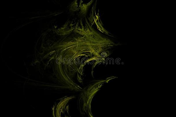 黄色的绿色的抽象的不规则碎片形背景幕布.幻想不规则碎片形质地.