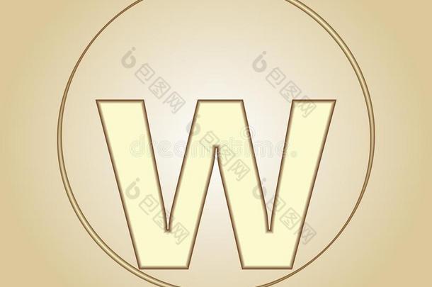 信wickets三柱门小写字母,圆形的金色的偶像向光金色的梯度英语字母表的第2个字母