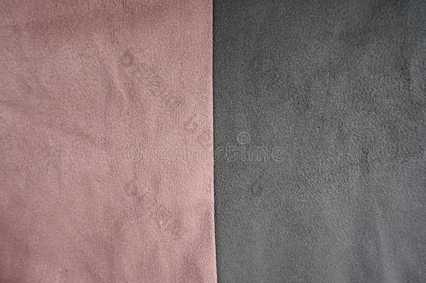 粉红色的和灰色的<strong>绒面</strong>革缝同时垂直地