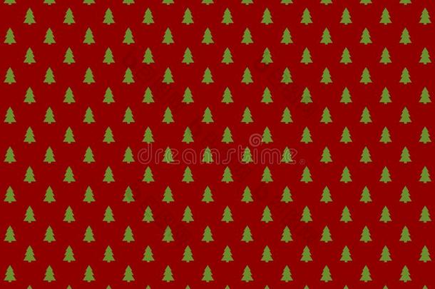 无限制绿色的圣诞节树向红色的背景