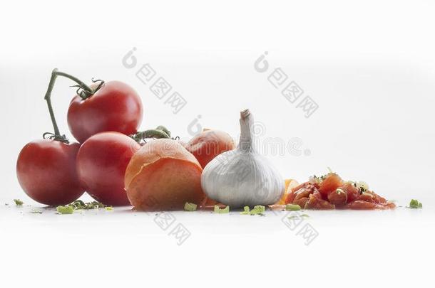 前面看法关于几个的番茄向一br一nch,一g一rlic一nd细洋葱
