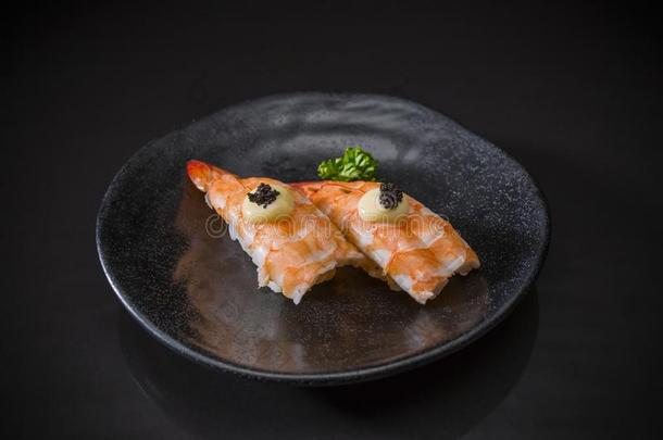 碘化吐根碱生鱼片寿司,虾寿司,寿司条菜单