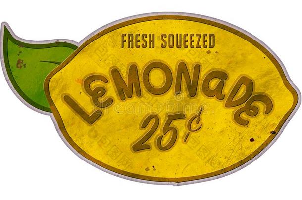 柠檬汽水台符号锡制动火箭柠檬形状酿酒的