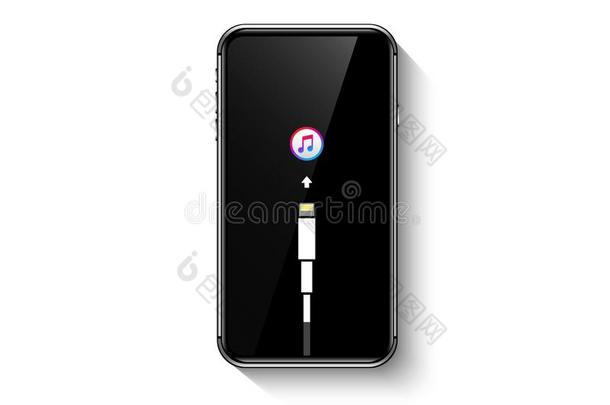 苹果公司开发的与iPod搭配的在电脑上使用的音乐播放器和音乐管理器连接智能手机